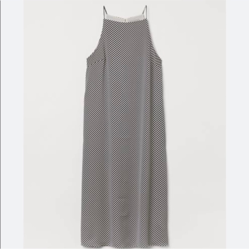 H&M Black and White Striped Maxi Dress - Picture 1 of 7
